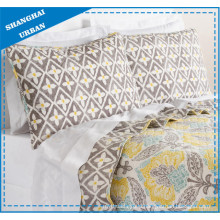 Leafs Pattern Printed Polyester Quilted Coverlet Set